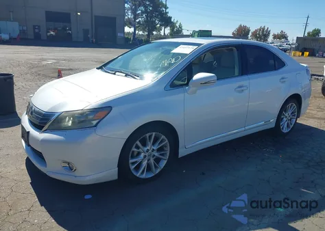 2010 Lexus Hs 250H Premium z USA, uszkodzony, nr VIN JTHBB1BAXA2013552